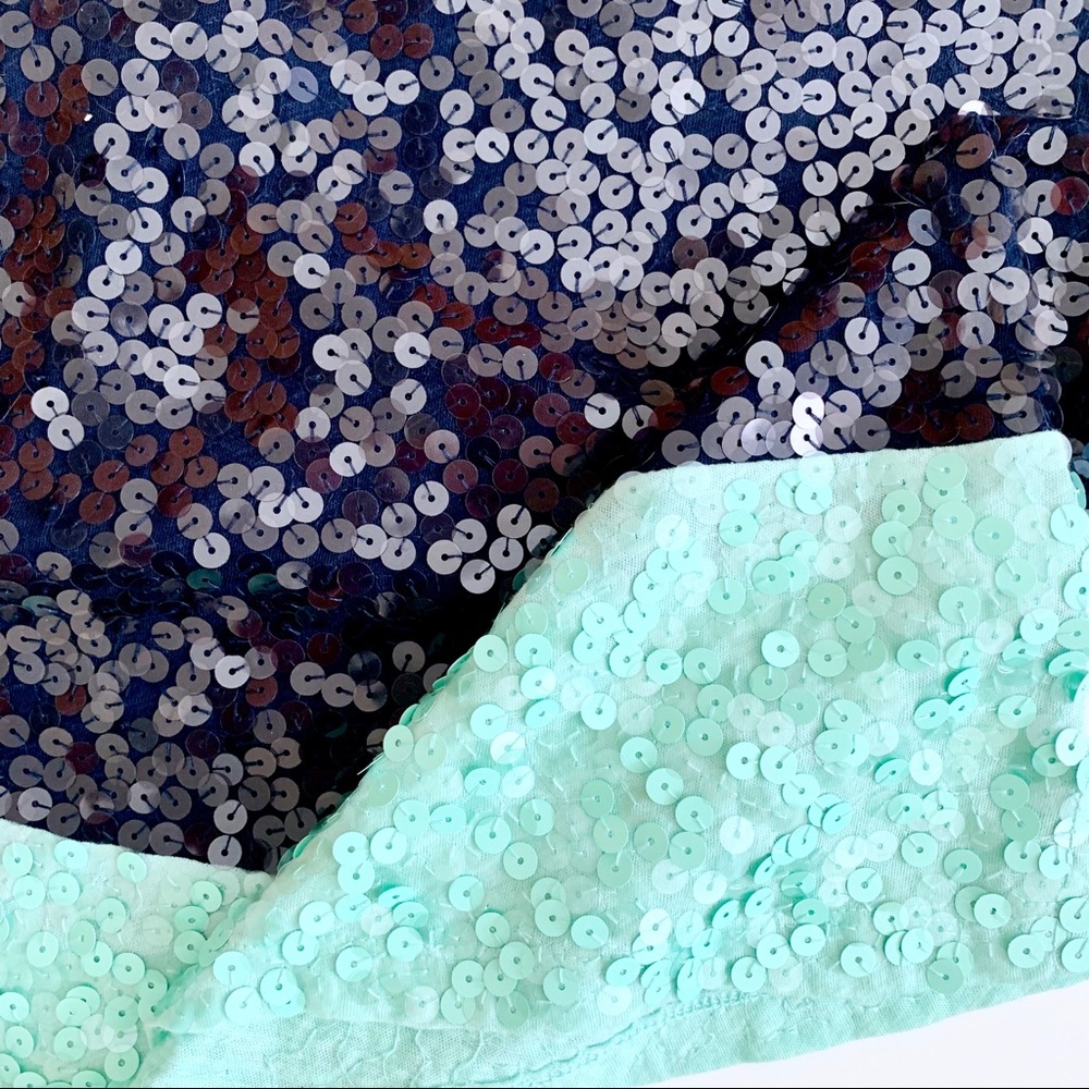 J.Crew Factory Color Block Sequin Tank - Picture 4 of 6